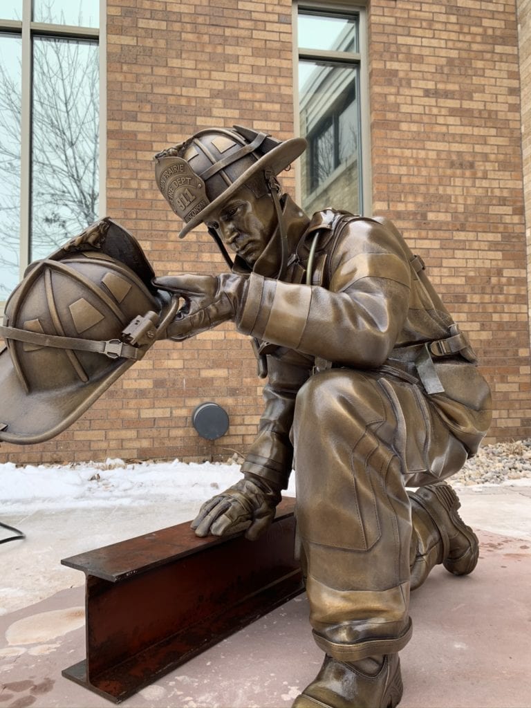 Bronze Firefighter Memorial Statue | Brodin Studio Inc.